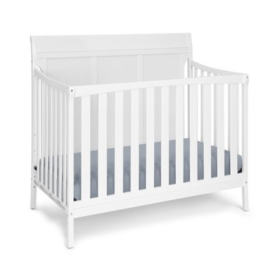 TopComfy Cribs 4-in-1 Convertible Modern Sleigh Crib with Split Panel Design for Nursery to Full Bed Transition, White, 54"*31.5"*43" | Target