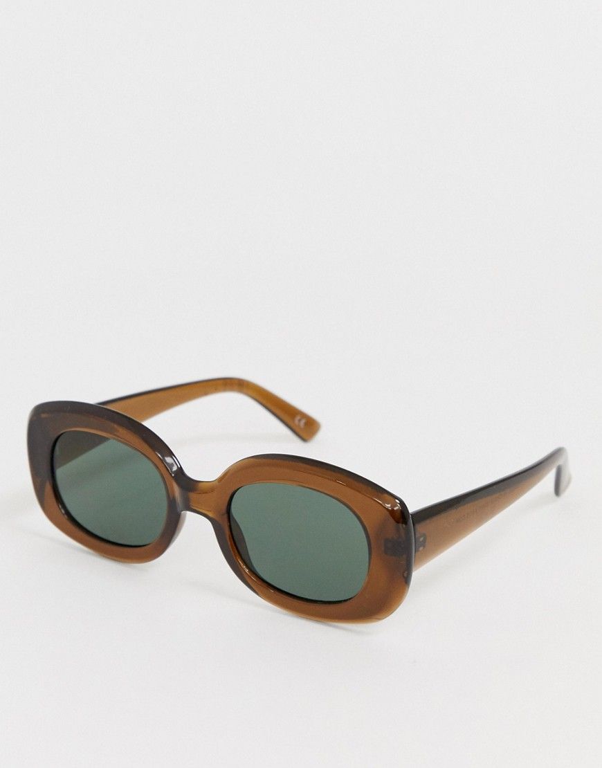ASOS Square 90s Sunglasses - Brown | ASOS US