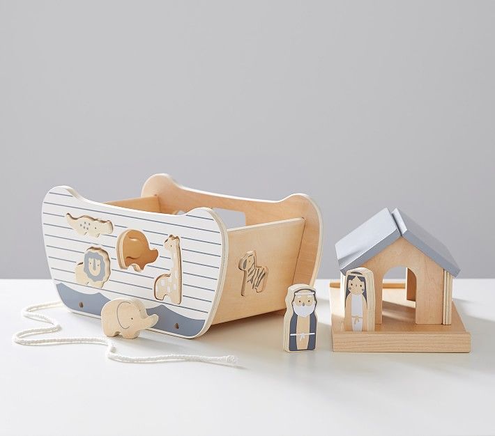 Noahs Ark Wooden Toy Set | Pottery Barn Kids
