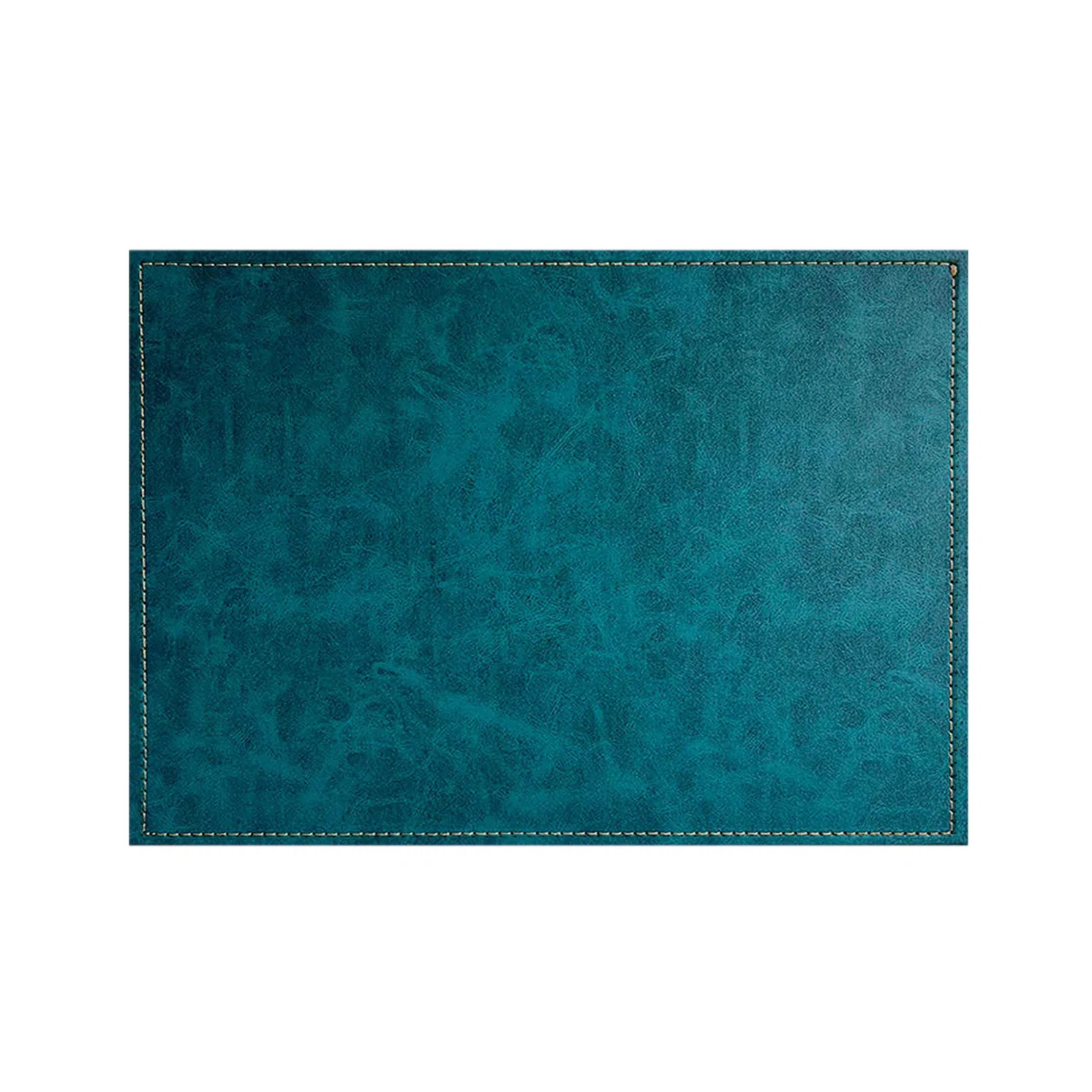 Luxurious Turquoise Vegan Leather Placemats 4 Pack Look and Feel of Genuine Leather Infused with ... | Wayfair North America