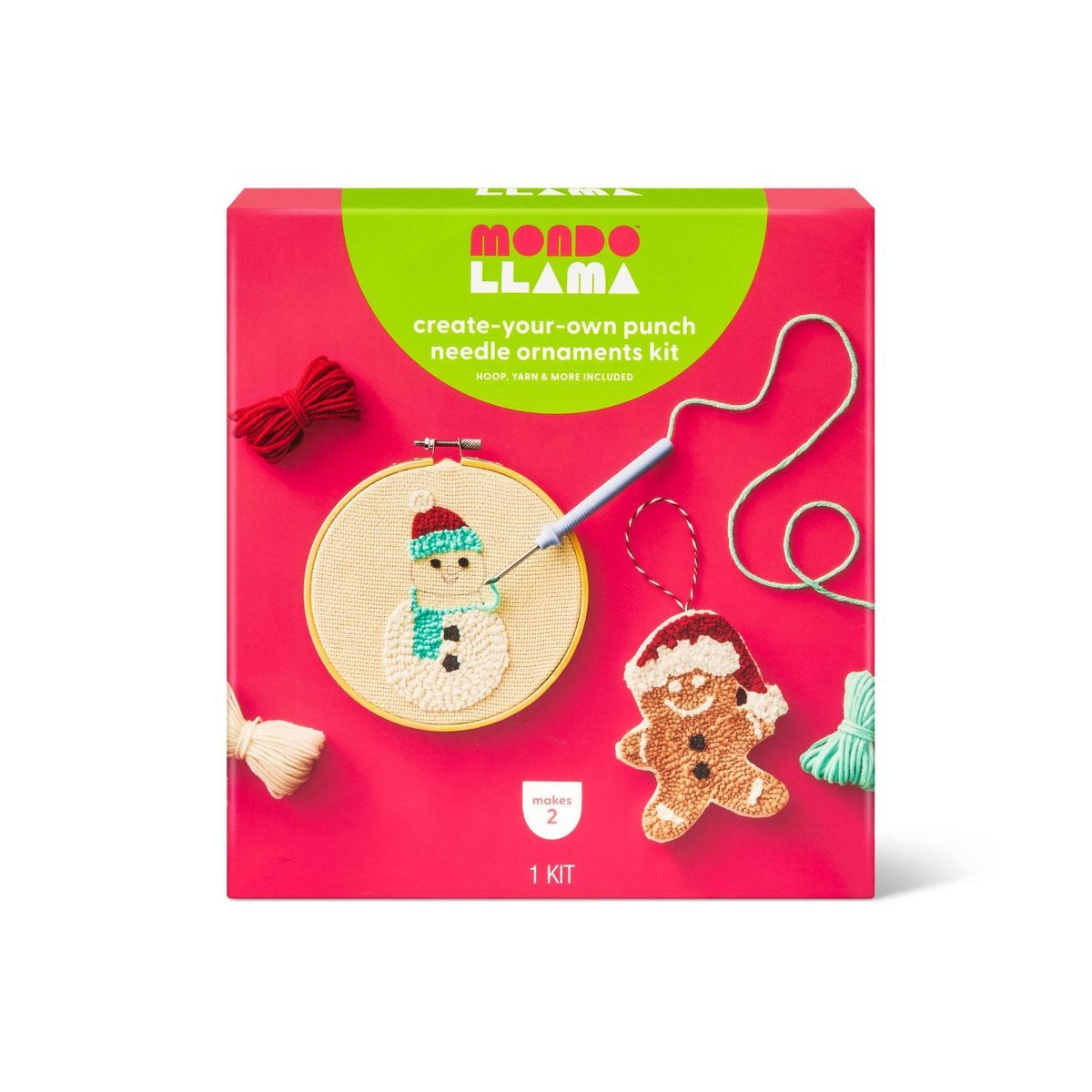 Create-Your-Own Mini Punch Needle Ornaments Kit - Mondo Llama™ | Target