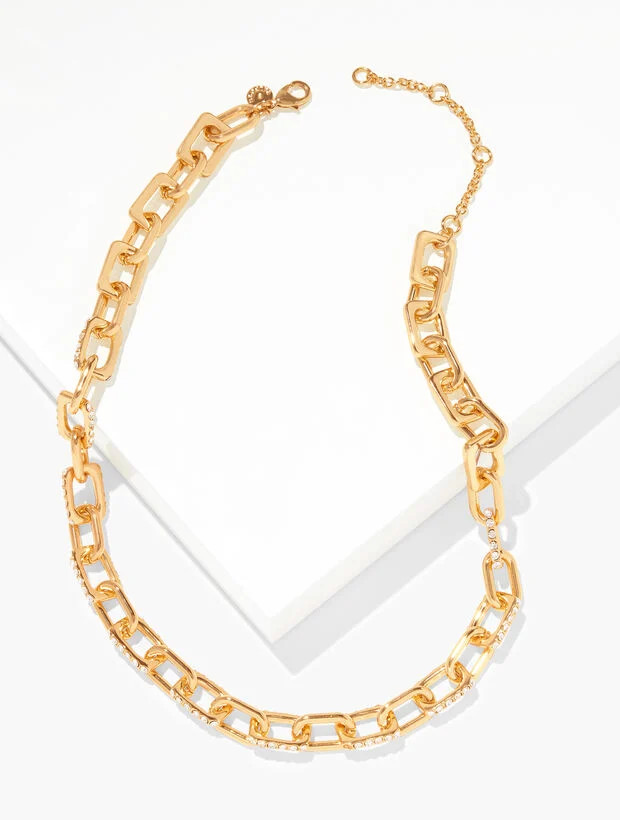 Sculpted Link Necklace | Talbots