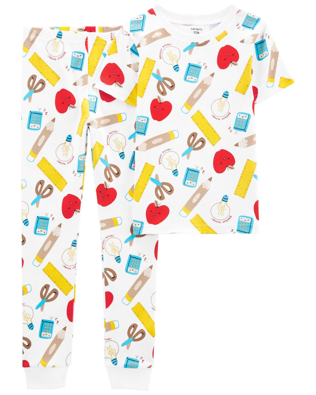 Multi Kid 2-Piece Back To School 100% Snug Fit Cotton Pajamas | carters.com | Carter's