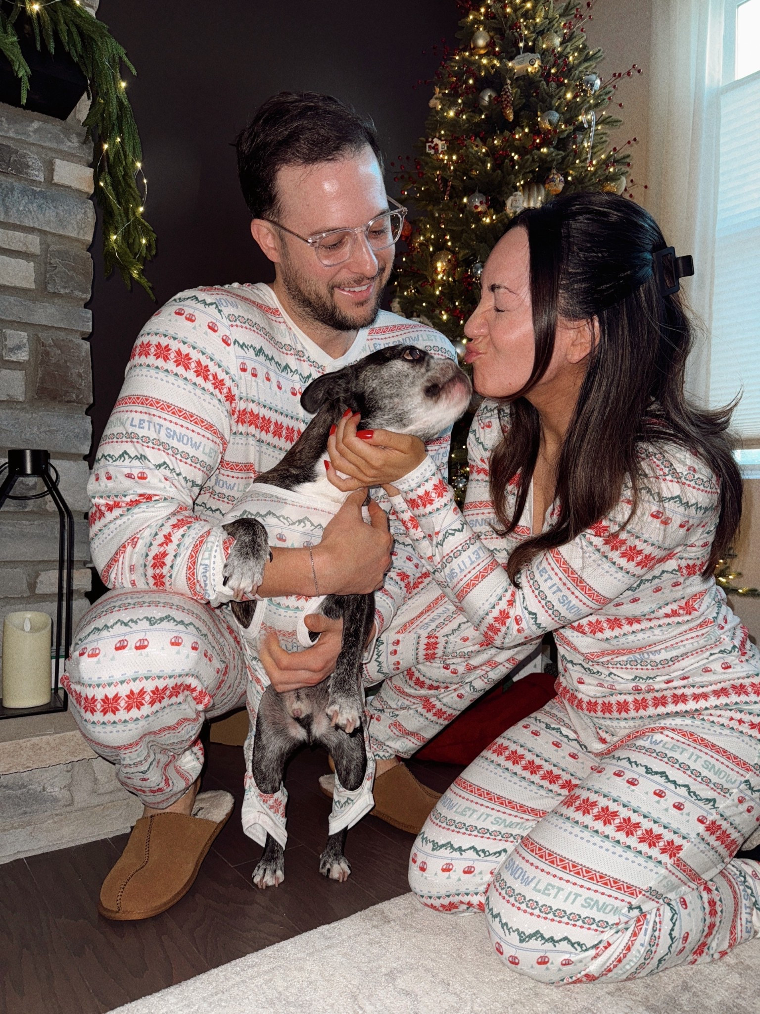 Christmas pjs! Sized up to a small in the top and bottoms  

#LTKHoliday #LTKGiftGuide #LTKFindsUnder50