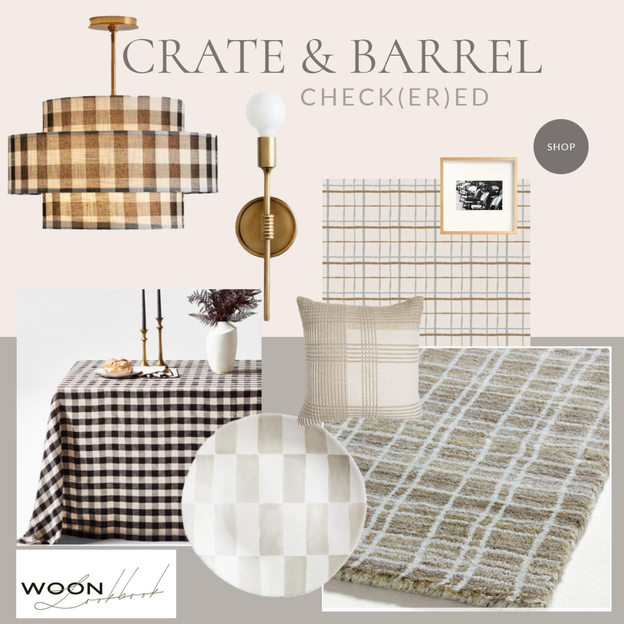 Crate &Barrel, trendy checkered rug, checkered lamps, checkered wallpaper, checkered tablecloth, plate and cushion. Checked!😉

#LTKhome #LTKSeasonal #LTKstyletip