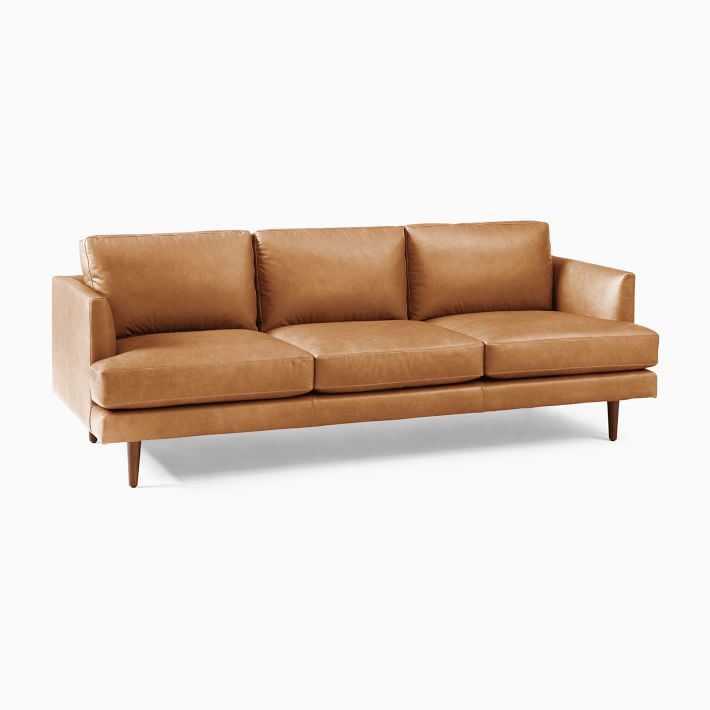 Haven Loft Leather Sofa (76"–86") | West Elm (US)