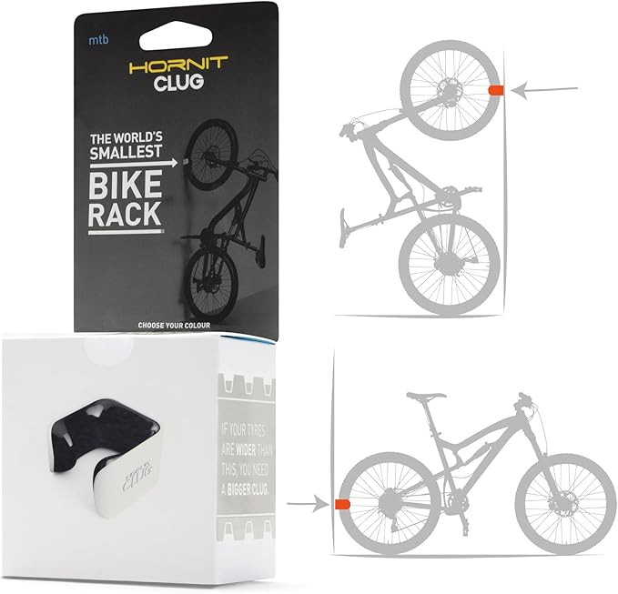 Hornit CLUG Bike Storage Wall Mount | Bike Rack Wall Mount | Bike Stand Wall | Bike Wall Mounts |... | Amazon (UK)