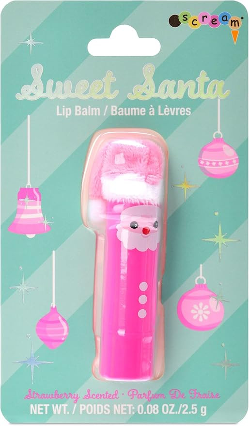 iscream Sweet Santa Strawberry Scented Holiday Lip Balm | Amazon (US)