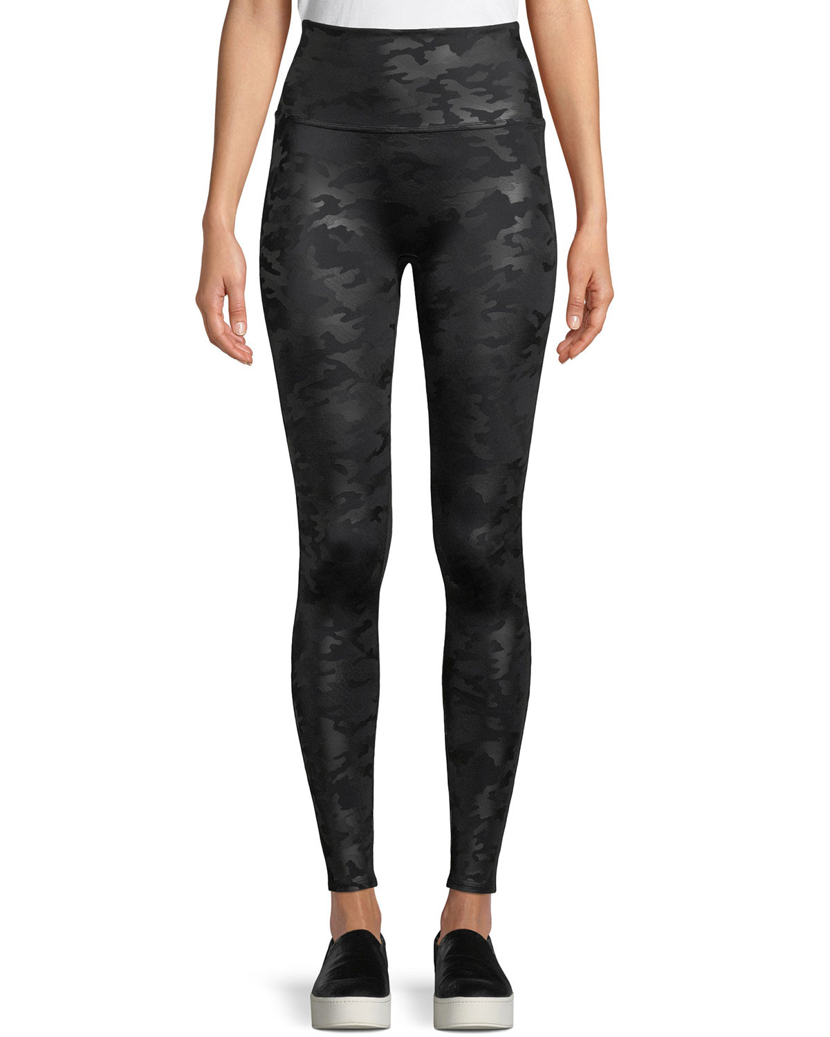 Camo-Print Faux-Leather Leggings | Neiman Marcus
