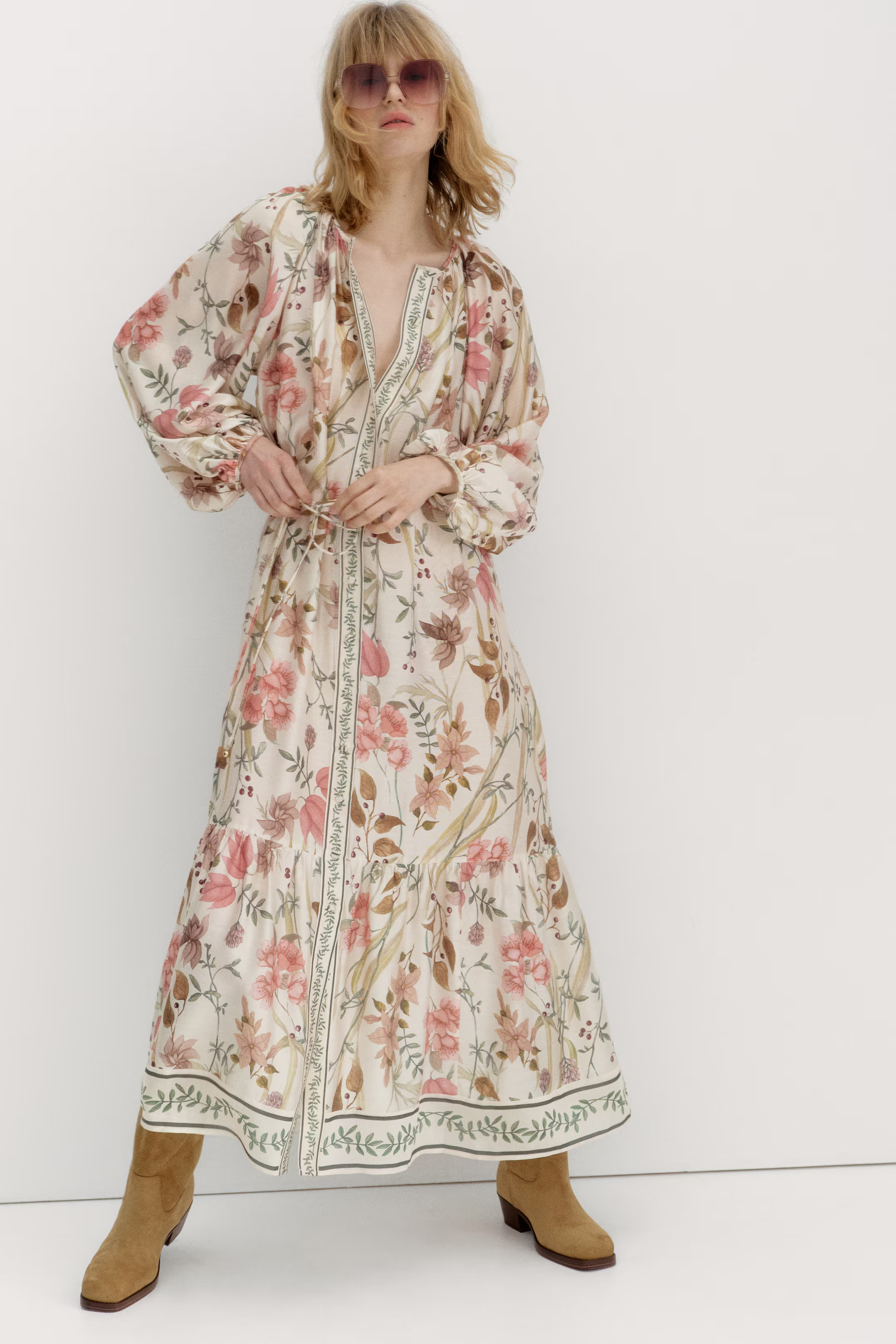 Oversized Kleid mit Bindegürtel | H&M (DE, AT, CH, NL, FI)