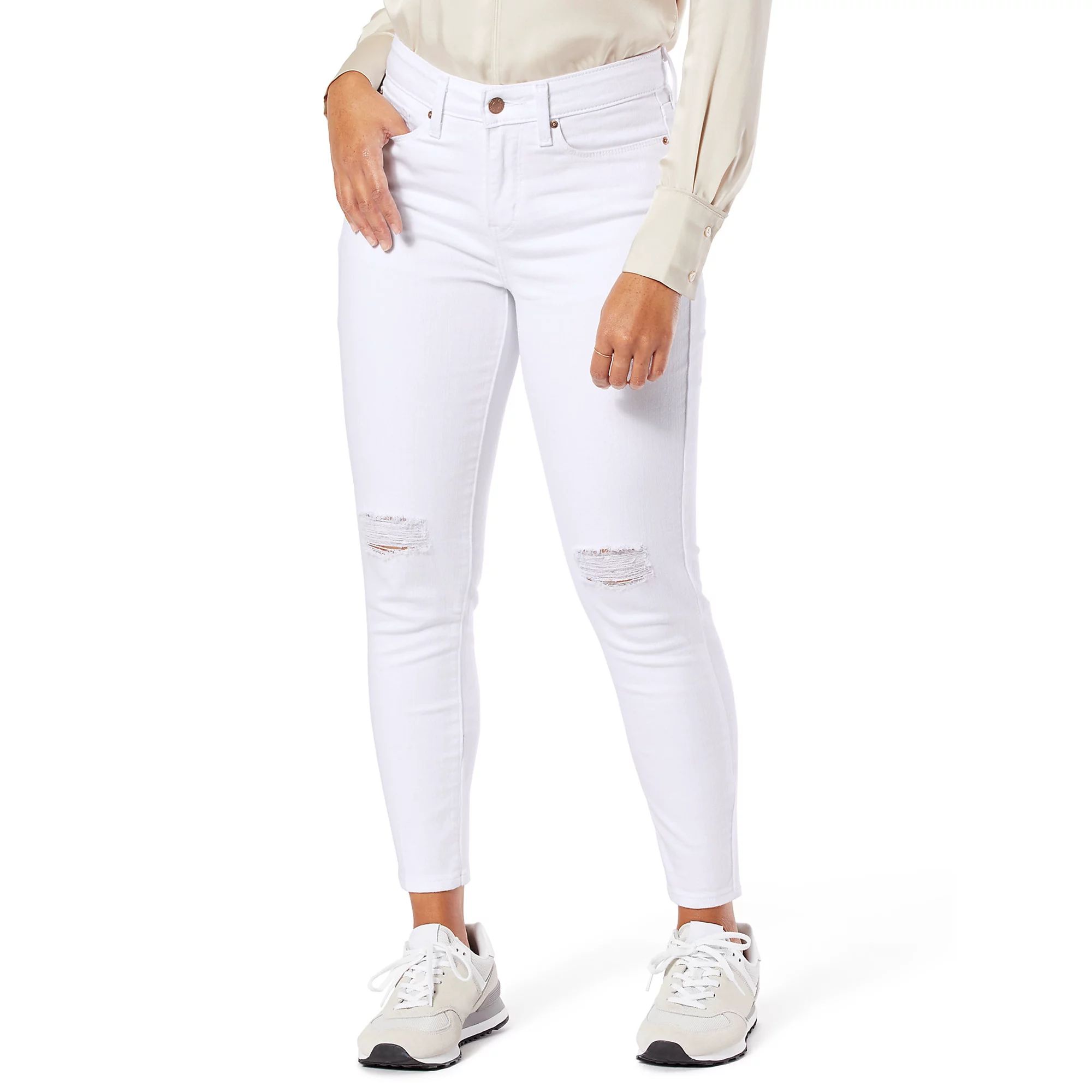 Signature by Levi Strauss & Co. - Signature by Levi Strauss & Co. Women's Mid Rise Skinny Cropped... | Walmart (US)
