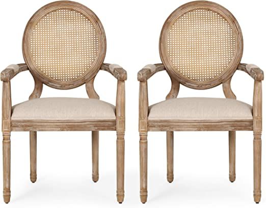 Christopher Knight Home Judith DINING CHAIR SETS, Beige + Natural | Amazon (US)