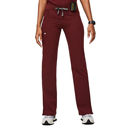 FIGS Kade Cargo Scrub Pants for Women - Burgundy, XS | Amazon (US)