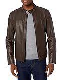 Cole Haan Men's Bonded Leather Moto Jacket | Amazon (US)