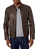 Cole Haan Men's Bonded Leather Moto Jacket | Amazon (US)