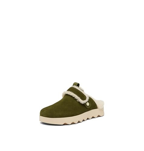 SOREL Women's VIIBE Suede Cozy Clog - Utility Green, Ceramic - 10 | Amazon (US)