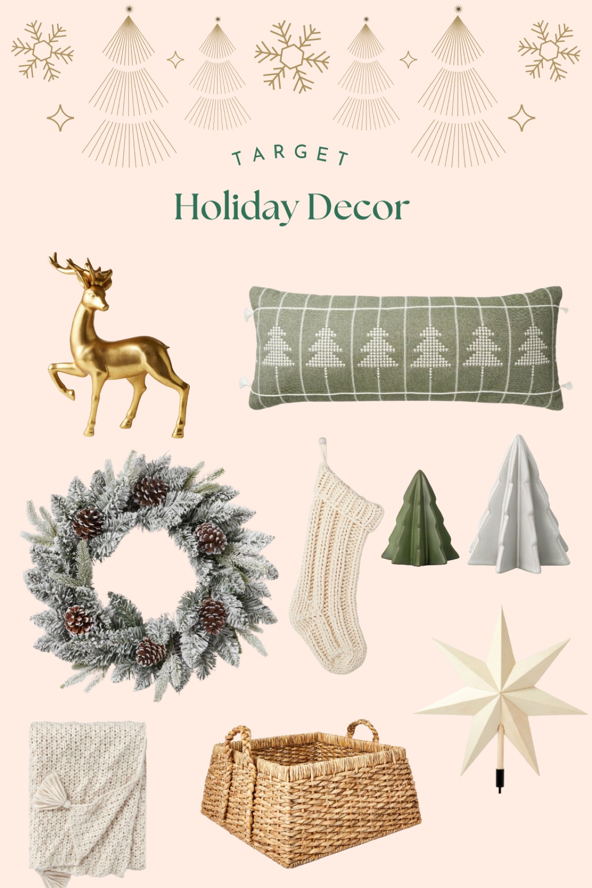 Neutral target holiday decor! Pillows, wreaths, stockings 🎄✨

#LTKHoliday #LTKhome #LTKSeasonal