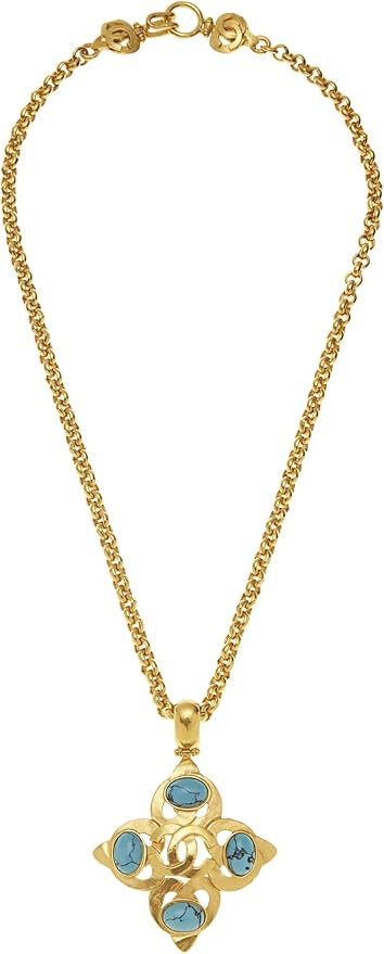 Amazon.com: Chanel, Pre-Loved Gold & Blue Stone 'CC' Necklace, Blue : Luxury Stores | Amazon (US)