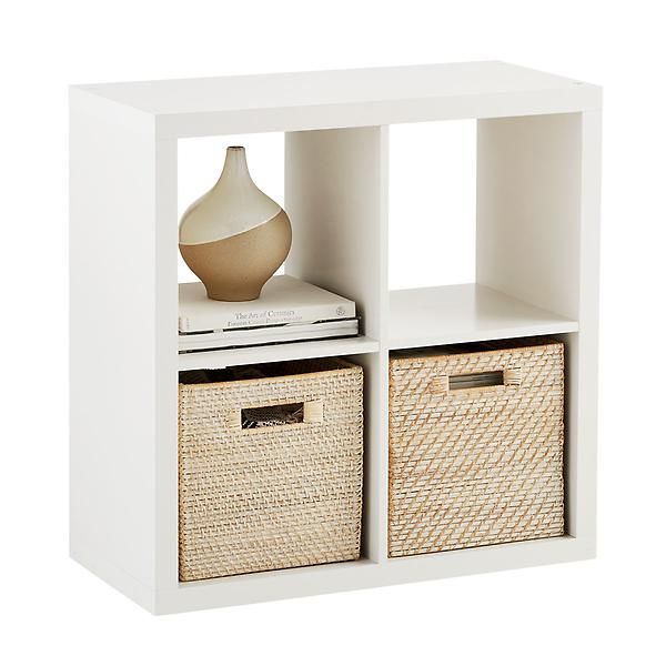4-Cube Cubby Shelving White | The Container Store