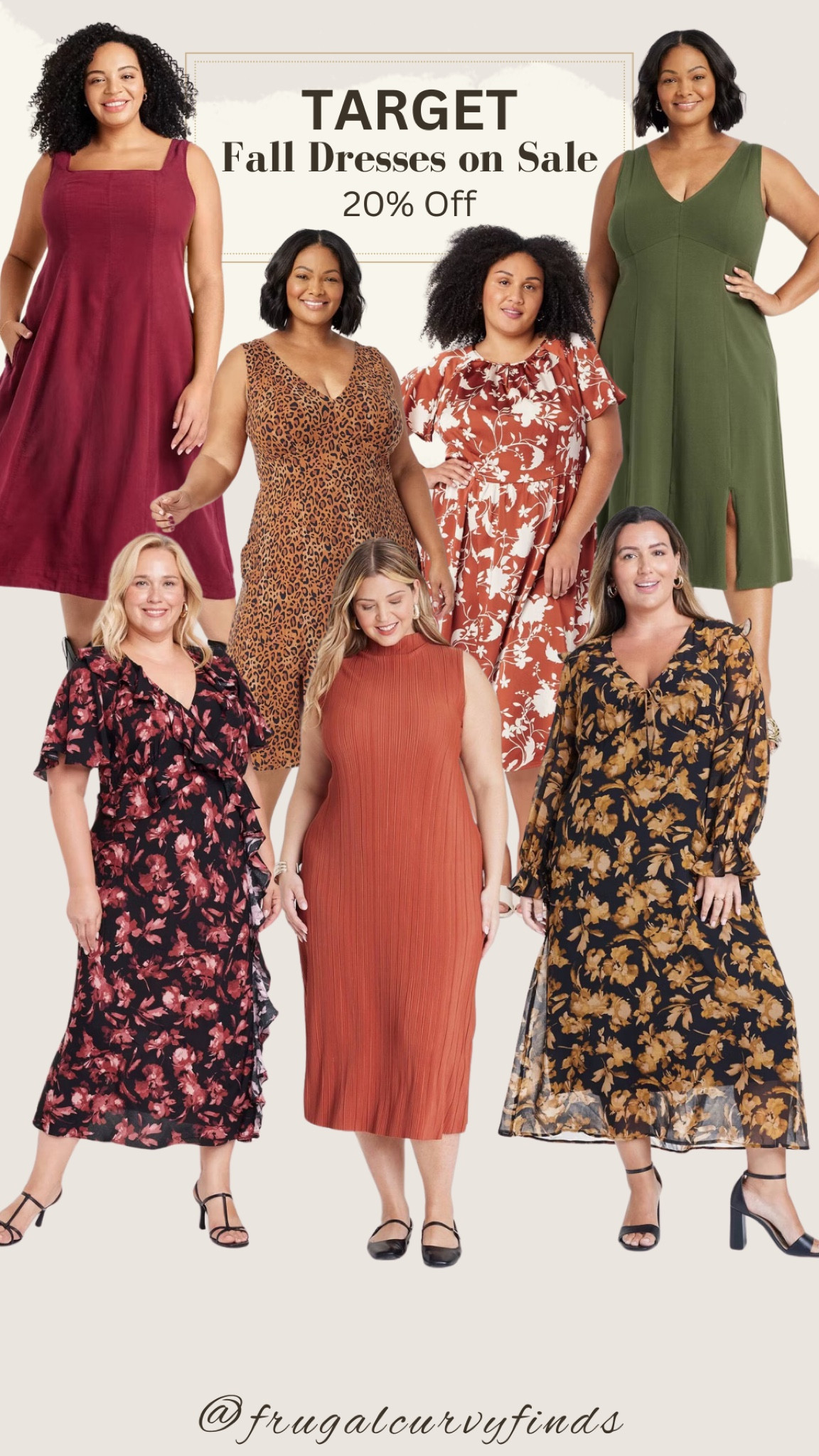 Target sale of women’s clothing. Fall dresses on sale for 20% off. All dresses are available up to a size 4X and under $35



#LTKFindsUnder50 #LTKPlusSize #LTKSaleAlert
