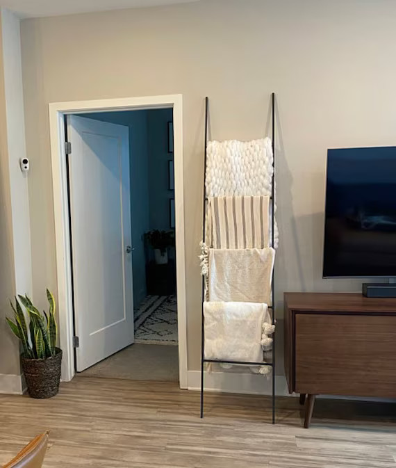 Straight Blanket Ladder Home Decor Industrial Ladder Metal | Etsy | Etsy (US)