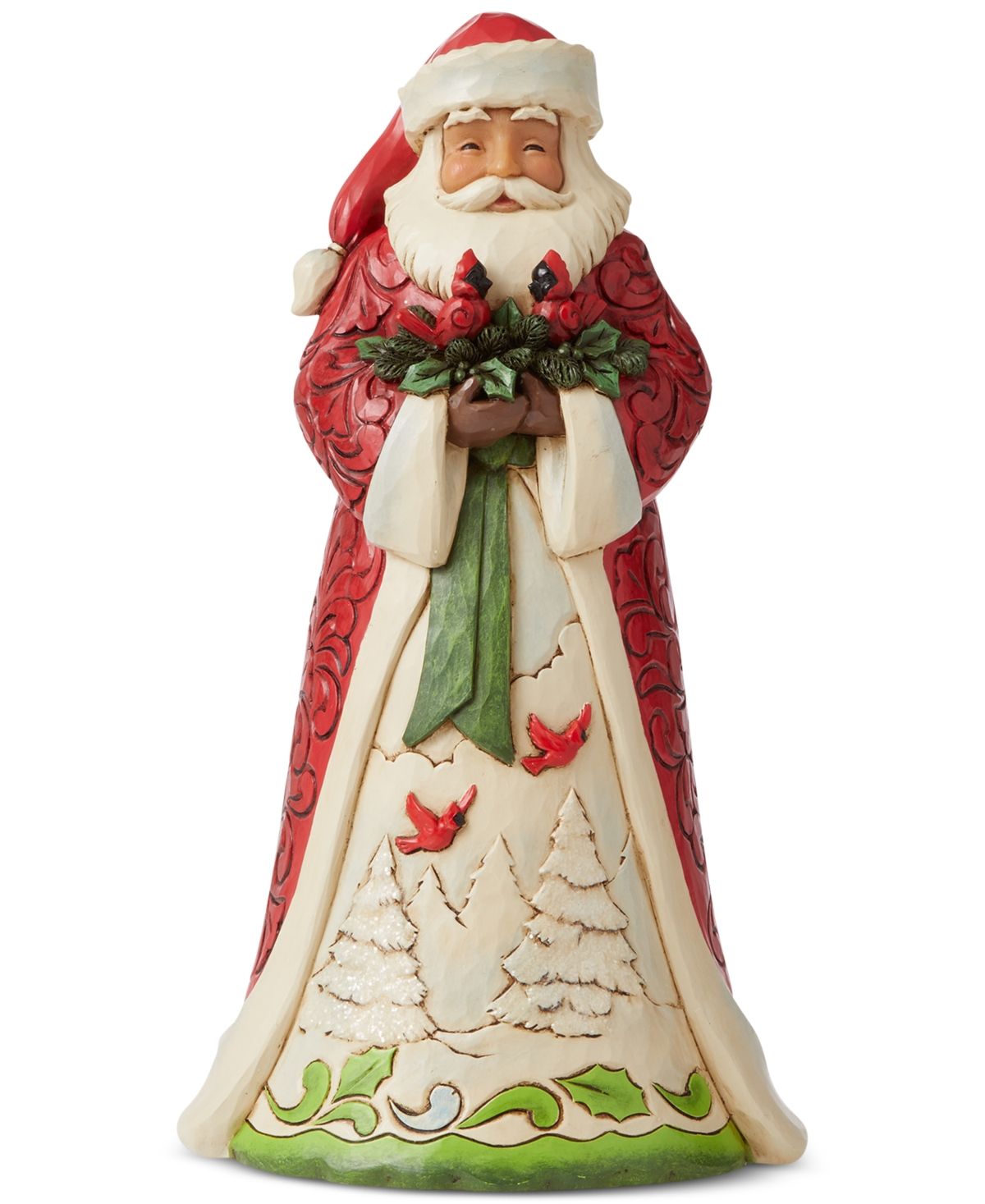 Jim Shore 2021 Annual Santa, Santa Holding Cardinals, Created for Macy's | Macys (US)