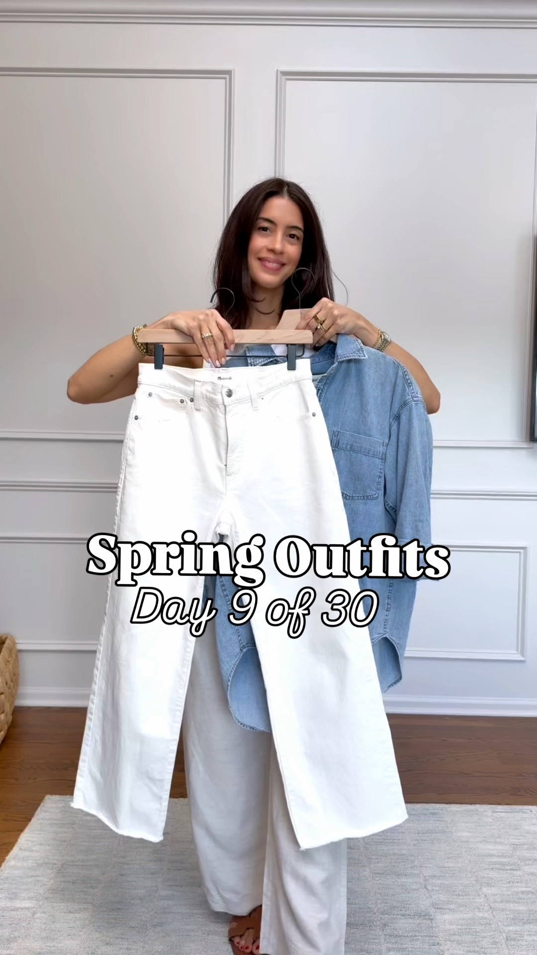 Spring outfits day 9 of 30
White jeans runs tts - I’m wearing size 27 standard length 
Denim shirt runs oversized. I’m wearing a size Small and could have even sized down to an XS. Size down
Jelly flats run TTS. 

@Madewell @Aritzia @Bloomingdale's US

#LTKxMadewell #LTKgrwm #LTKootd