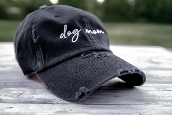 Dog Mom Distressed Baseball Hat Adjustable Metal | Etsy | Etsy (US)