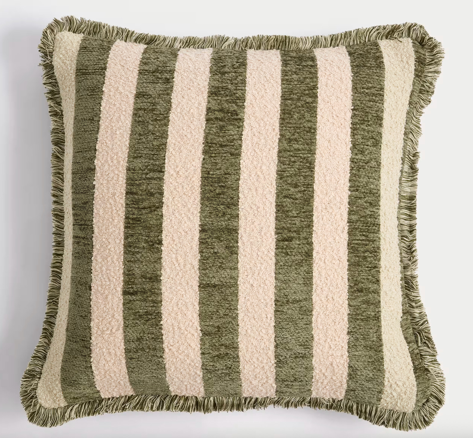 Chenille Striped Fringed Cushion from M&S 

 #LTKhome