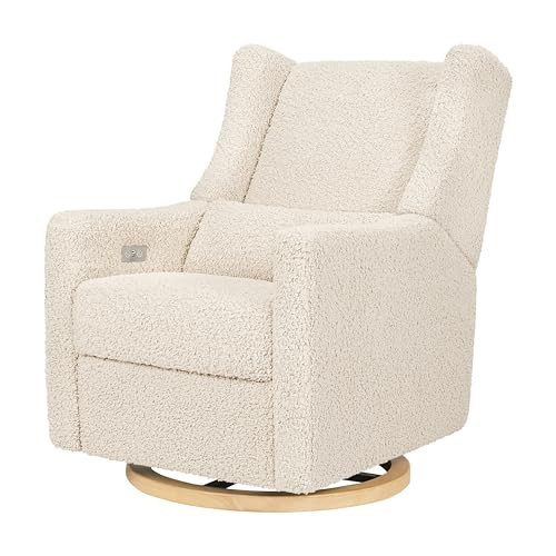 Kiwi Glider Recliner w/Electronic Control and USB | in Almond Teddy Loop w/Light Wood Base, Greenguard Gold Certified | Amazon (US)