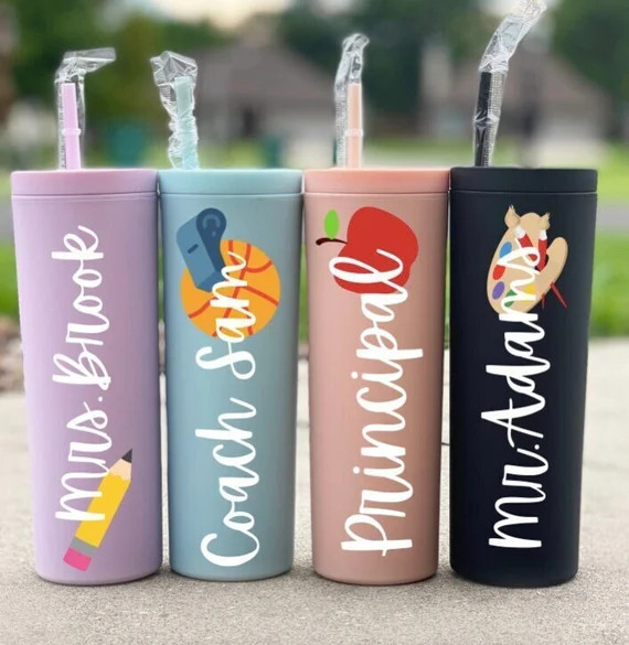 Teacher Tumbler Personalized-Preschool Teacher-Teacher Appreciation-Virtual Teacher Gift-End Of Y... | Etsy (US)