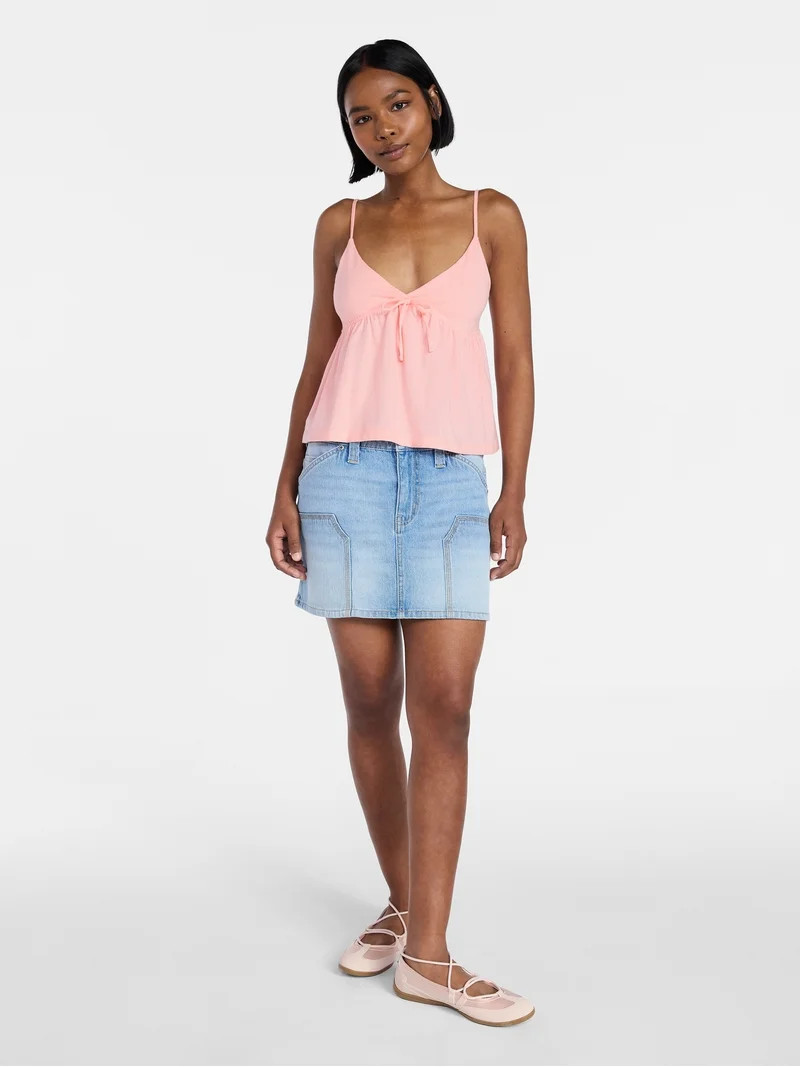 No Boundaries Babydoll Cami Top, Women's XXS-XXL | Walmart (US)