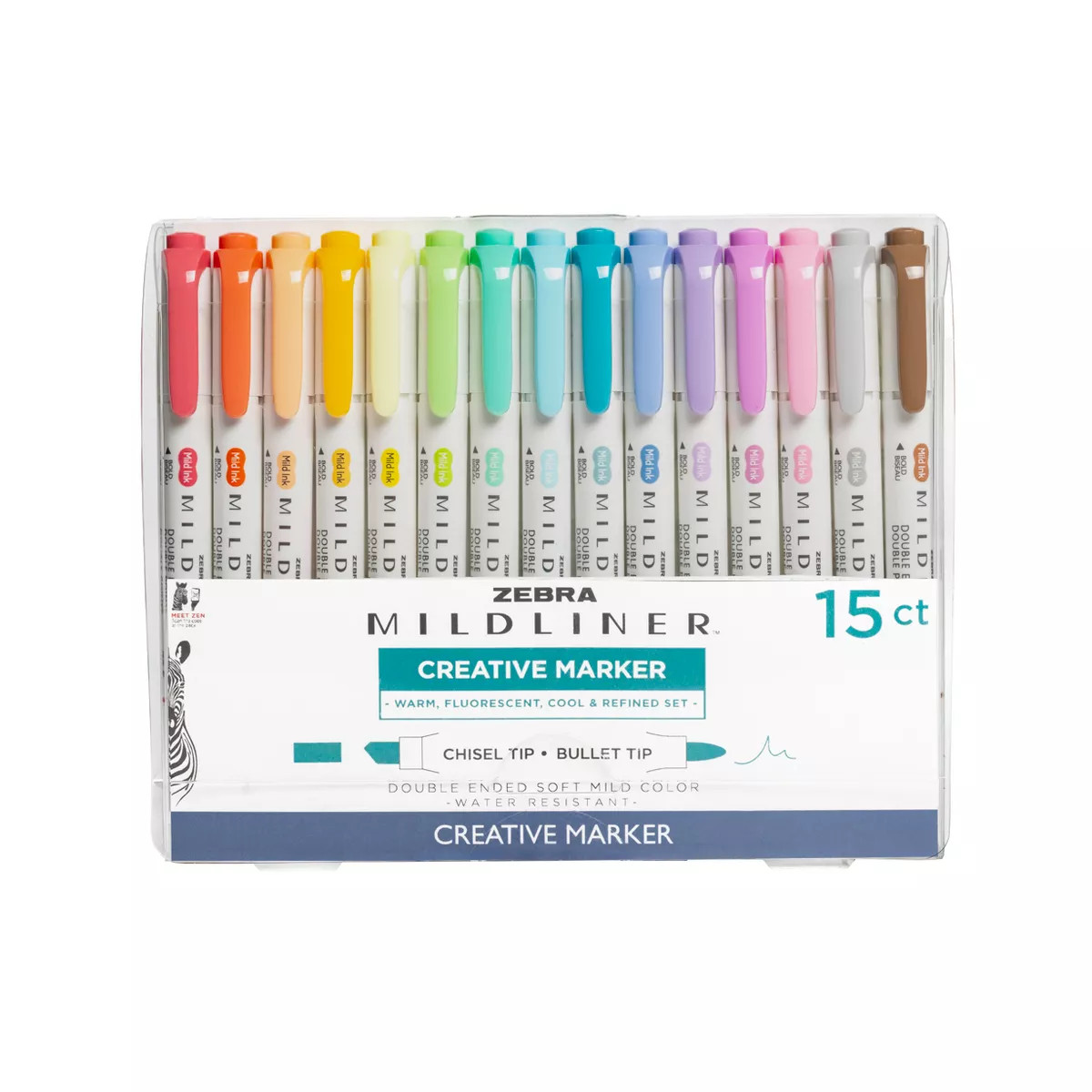 Zebra 15ct Mildliner Dual-tip Creative Marker Assorted Colors | Target