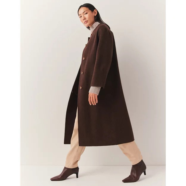 Wool Double Faced Scarf Coat | The White Company UK & ROW