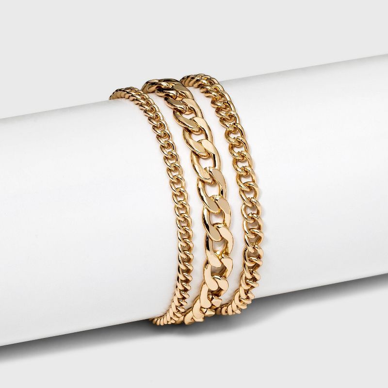 Linked Multi-Strand Chain Bracelet - A New Day&#8482; Gold | Target