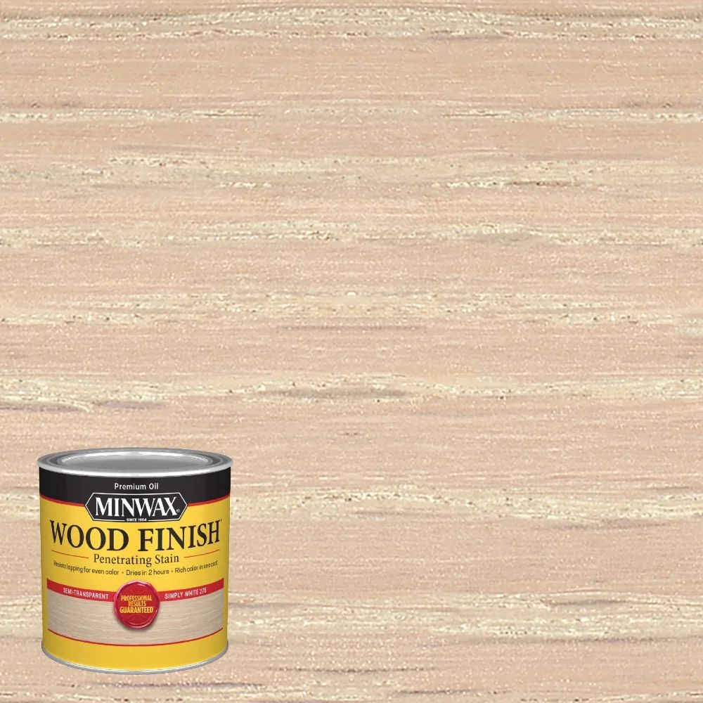 Minwax Wood Finish, Simply White, 1/2 Pint | Walmart (US)