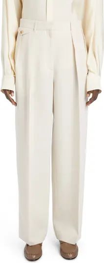 The Row Marcelina Virgin Wool & Cashmere Trousers | Nordstrom | Nordstrom