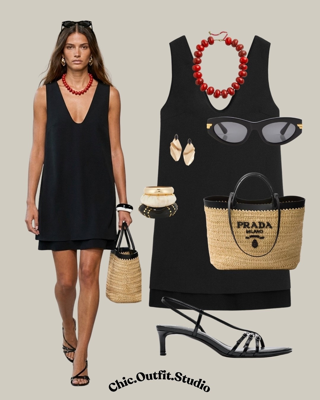 Timeless Black Summer Dress with Raffia Accents

✨A black sleeveless short dress creates an effortlessly polished summer look that never goes out of style. Paired with a woven raffia tote, black strappy heels and bold red statement jewellery, this outfit blends minimalist elegance with vacation-ready charm. 

✨Perfect for summer lunches, city breaks, resort evenings, rooftop dinners, gallery visits or elevated everyday wear.

✨ Tags: black shift dress women, sleeveless black dress, minimalist summer outfit, black dress outfit ideas, raffia bag outfit, quiet luxury style, European summer fashion, vacation dinner outfit, resort wear women, elegant casual outfit, elevated everyday style, chic summer dress, timeless wardrobe staples, black vacation outfit, summer capsule wardrobe, effortless luxury style, classic black outfit, woven tote outfit, summer city style, minimalist fashion women

#LTKkleider #LTKsummer #LTKluxury