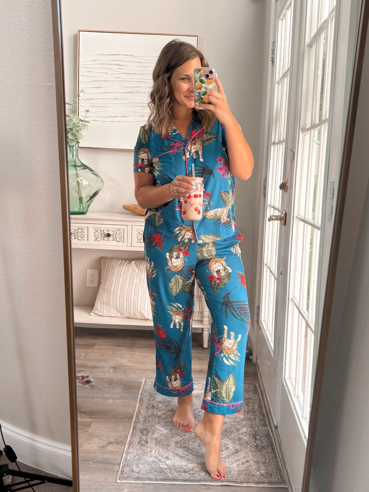 Just me obsessing over the best pajamas 🐆💙 Pair 4 & counting 

TTS- medium 

#LTKFindsUnder50 #LTKStyleTip #LTKMidsize