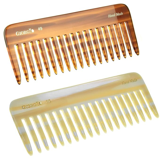 Giorgio G49 & G30 Large 5.75 Inch Detangling Comb, Wide Teeth for Thick Curly Wavy Hair. Long Det... | Amazon (US)