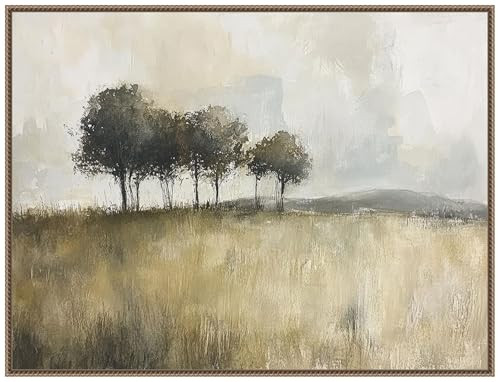 Amanti Art Framed Canvas Wall Art 32x42 Woodland Trees by Mona Grace, Framed Wall Art Canvas, Landscapes Artwork, Traditional Decor, Oversize Poster Painting for Living Room, Bedroom, Bathroom, | Amazon (US)