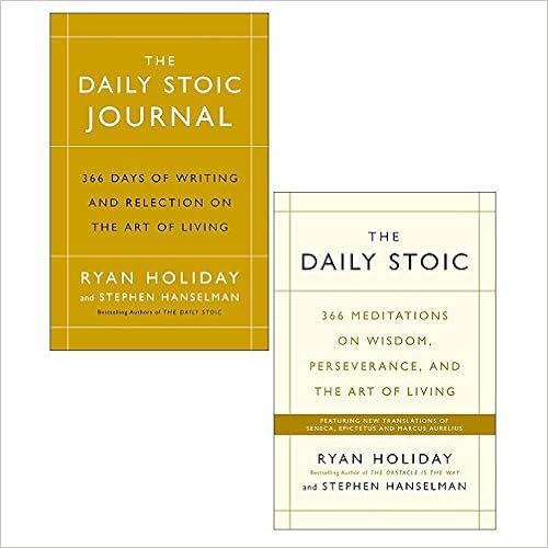 The Daily Stoic 366 Meditations on Wisdom, Journal [Hardcover] 2 Books Collection Set By Ryan Hol... | Amazon (US)