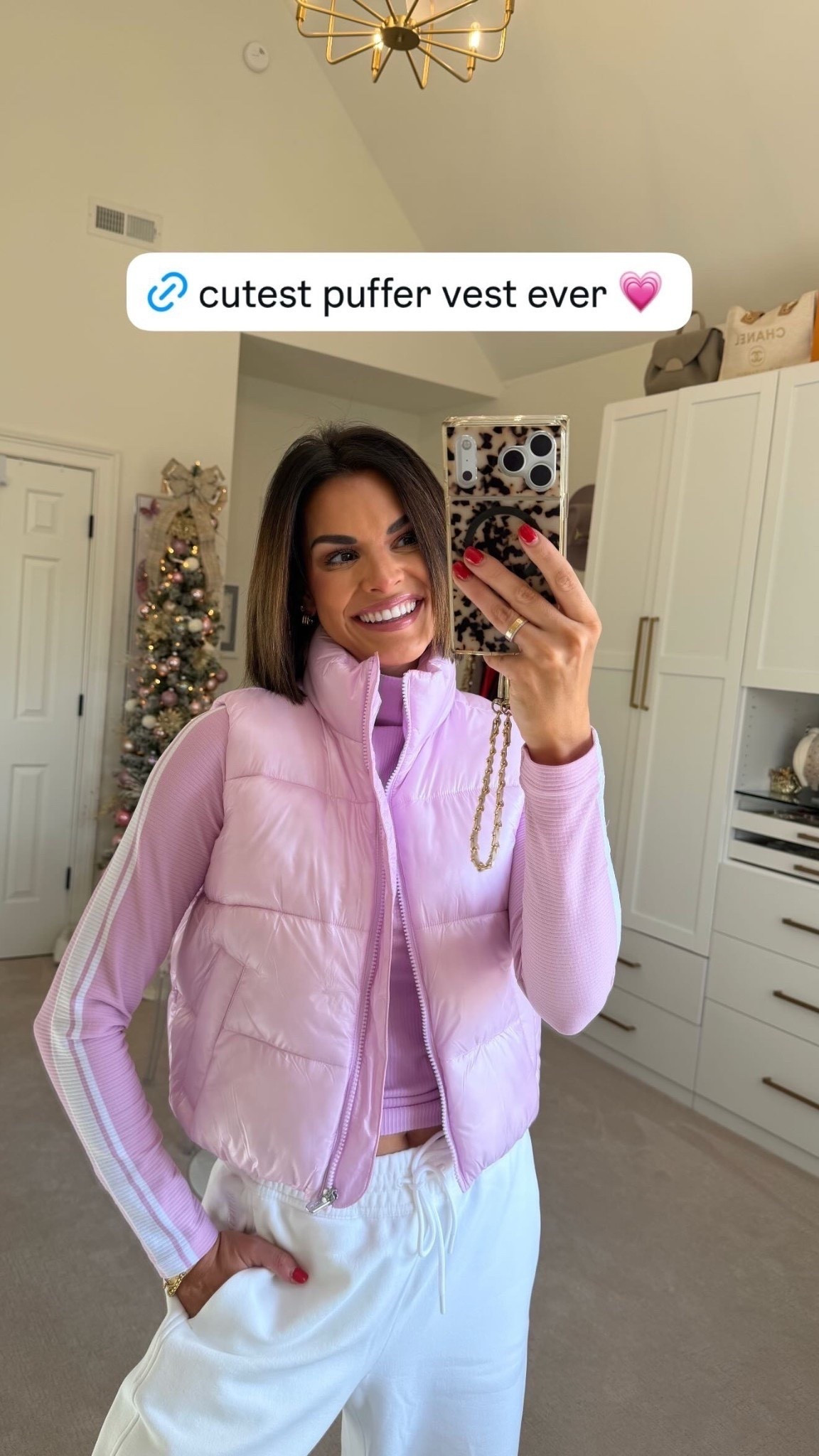 Cutest puffer vest ever!! 🎀

White barrel pants are on sale for under $40 🤍

Wearing XS in everything 

Puffer vest, athleisure, turtle neck, pink vest, baby pink outfit, Athleta outfit, Valentine’s Day, Katy Harrell 

#LTKActive