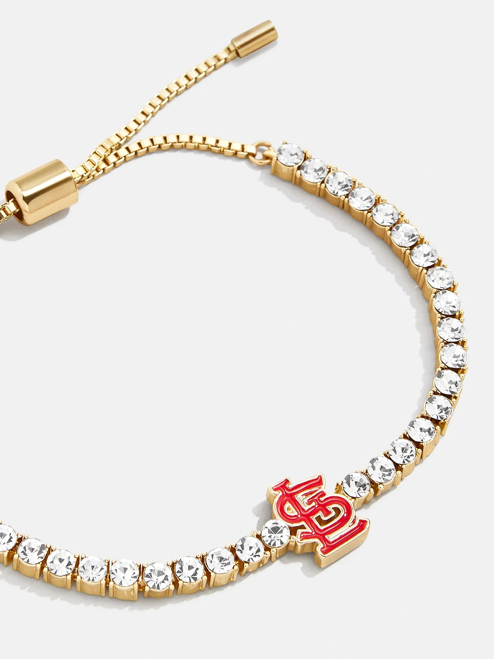 MLB Gold Tennis Bracelet - St. Louis Cardinals | BaubleBar (US)