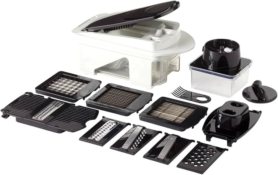 MlU 11-Piece Vegetable Chopper & Slicer Set with 5 Blades & Spiralizer | Amazon (US)