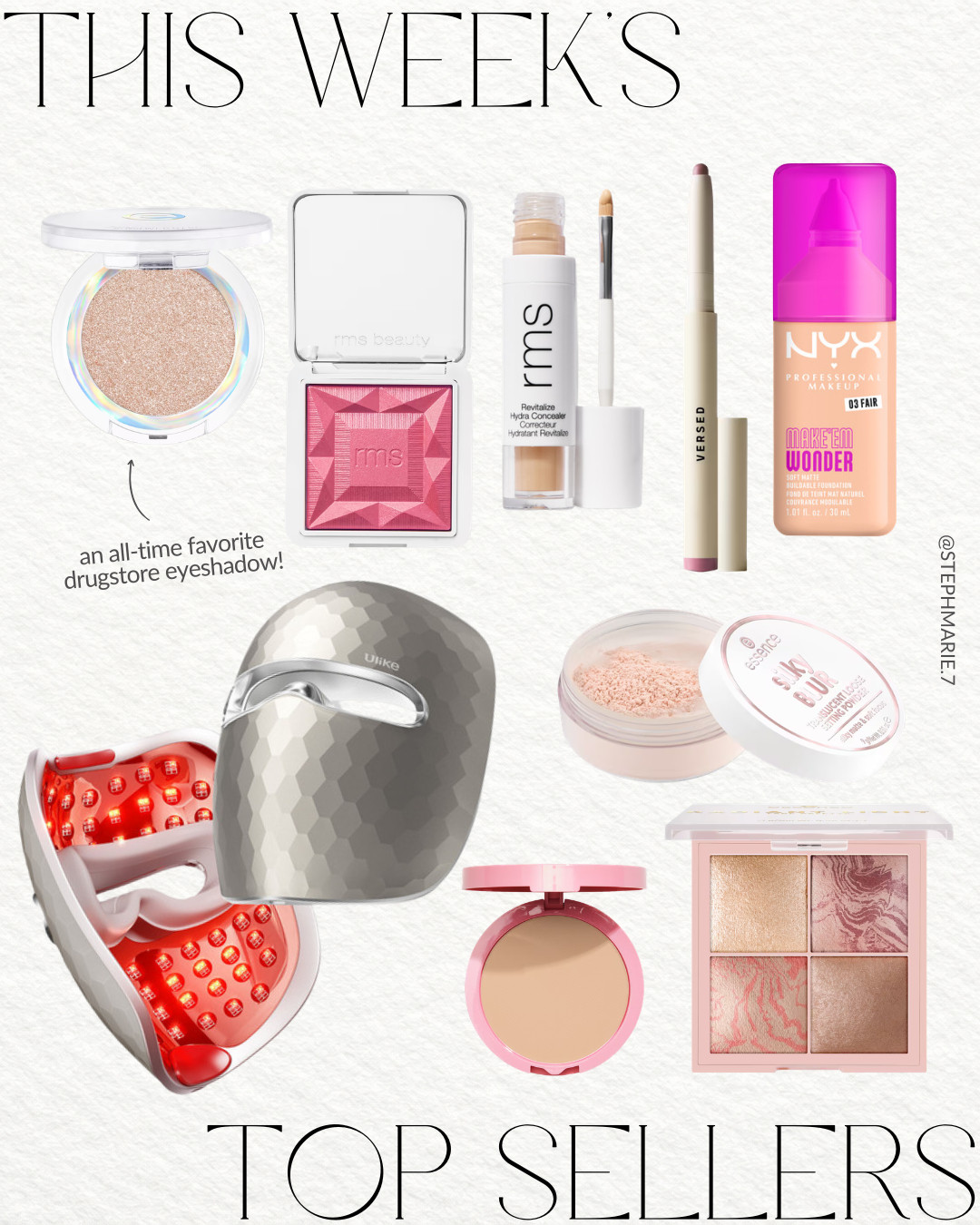 This week’s top sellers! A mix of beauty favorites, drugstore gems, and a few at-home beauty tools you all have been loving lately. 

 #LTKSeasonal #LTKOver40 #LTKBeauty