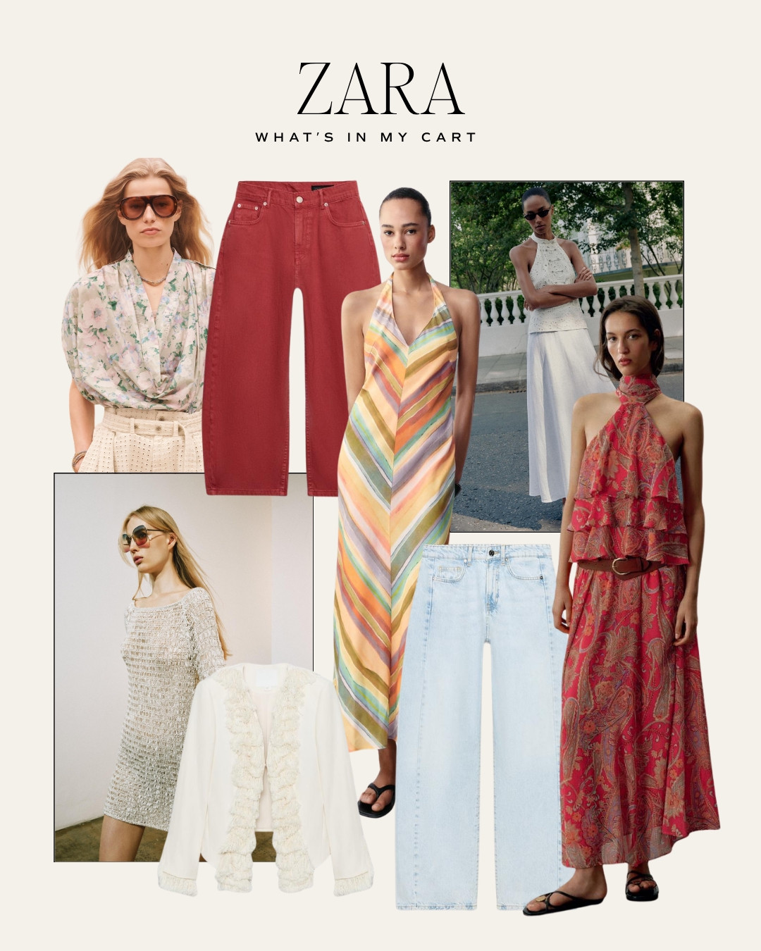 What's in my cart from Zara! Loving all the colors and styles of their new arrivals. 

 #LTKSeasonal