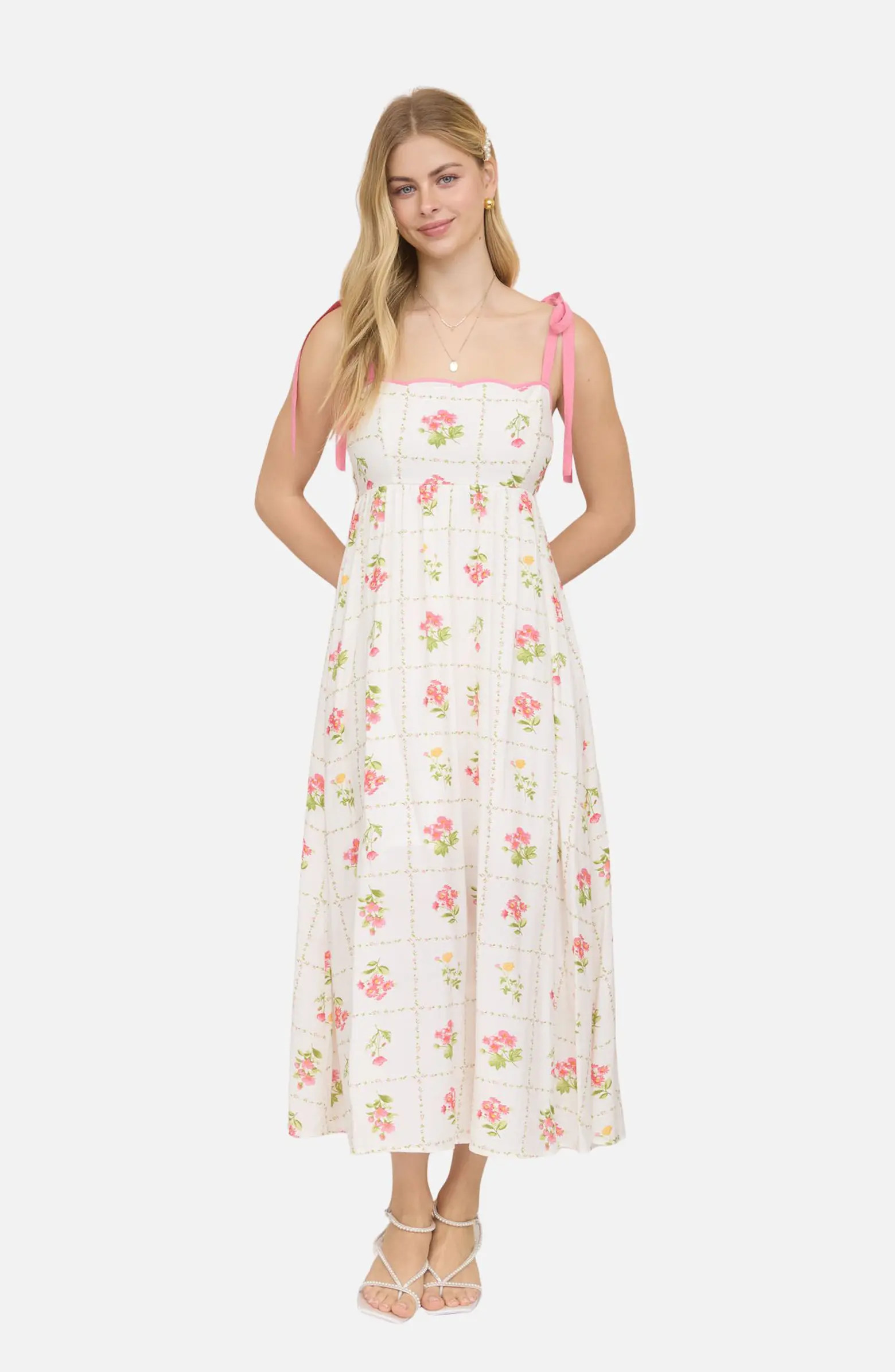 Floral Tie Strap Sundress | Nordstrom