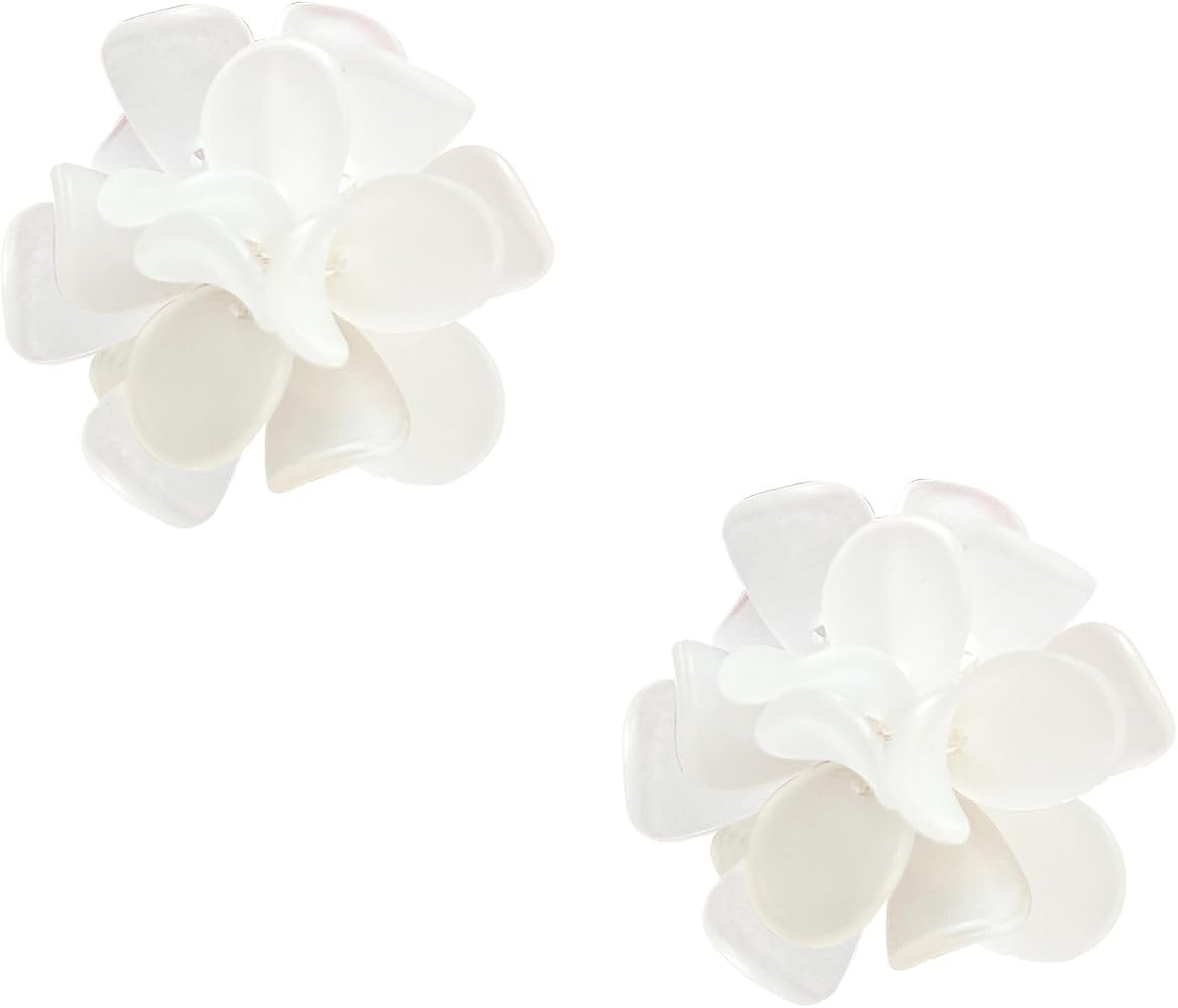 Anmpab Flower Cluster Earrings for Women Boho Statement Floral Bohemian Elegant Chic Dangle Uniqu... | Amazon (US)