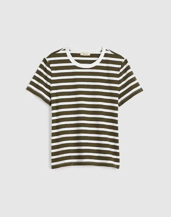 The Perfect Crewneck Tee in Allday Jersey | Madewell